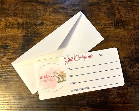 Gift Certificates