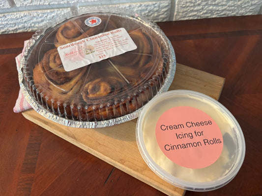 Sourdough Cinnamon Rolls with Cream Cheese Icing