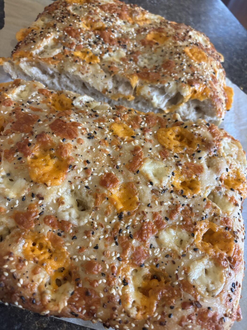 Artisanal Sourdough Focaccia - Traditional Long Fermentation (980g)