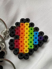 DIY PRIDE Heart Bead Keychain Kit