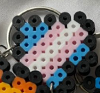 DIY PRIDE Heart Bead Keychain Kit