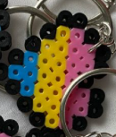 DIY PRIDE Heart Bead Keychain Kit