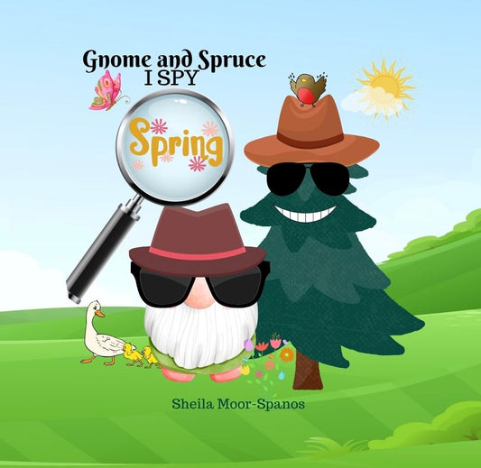 Gnome and Spruce – I Spy Spring