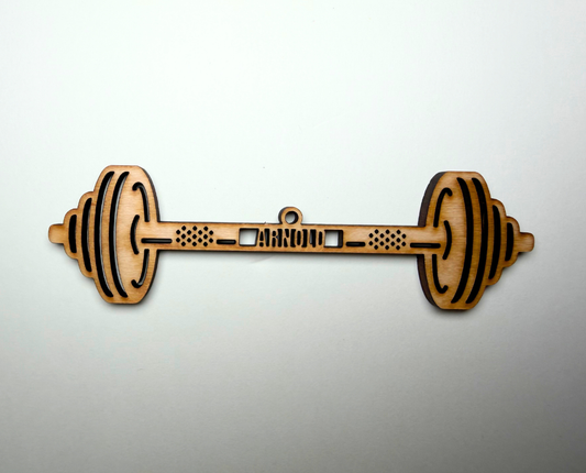 Barbell Ornament – Customizable