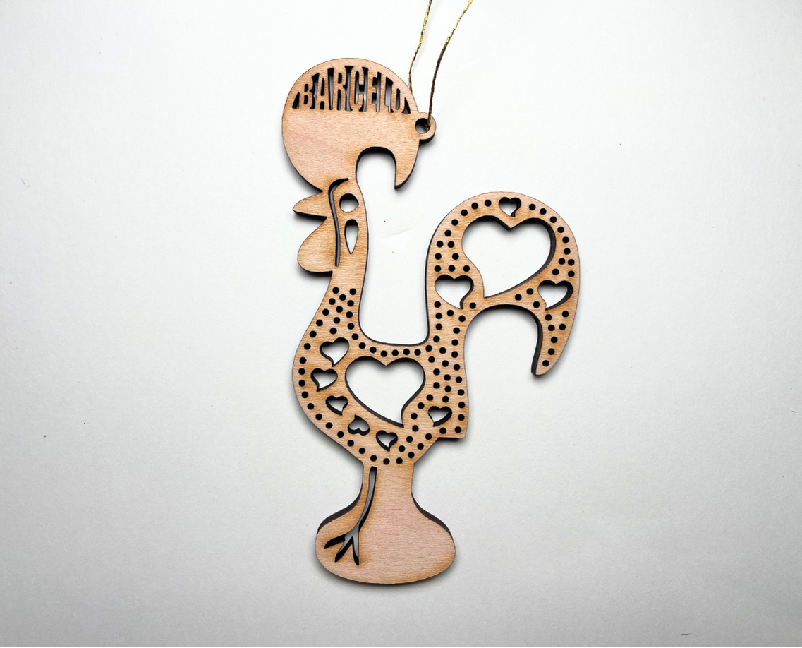 Barcelo’s Rooster Ornament – Customizable