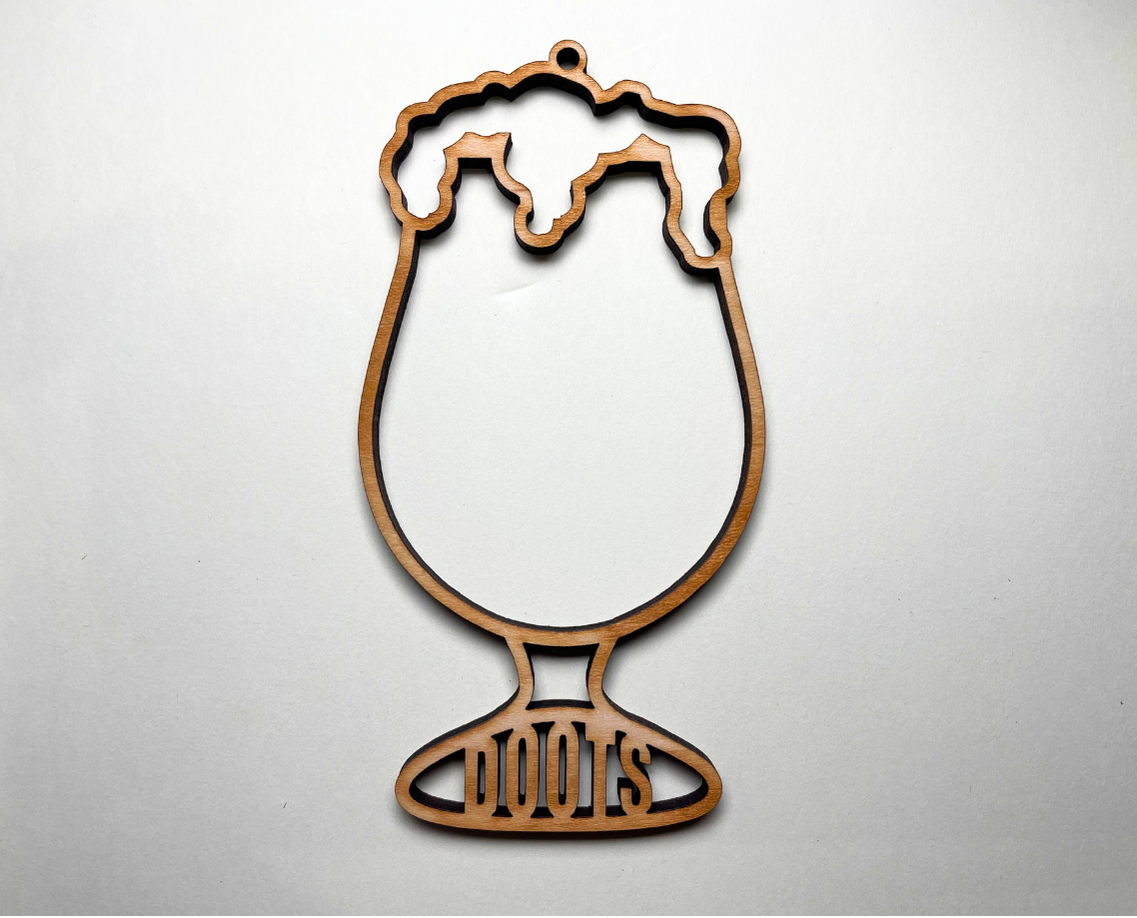 Beer Glass Ornament – Customizable