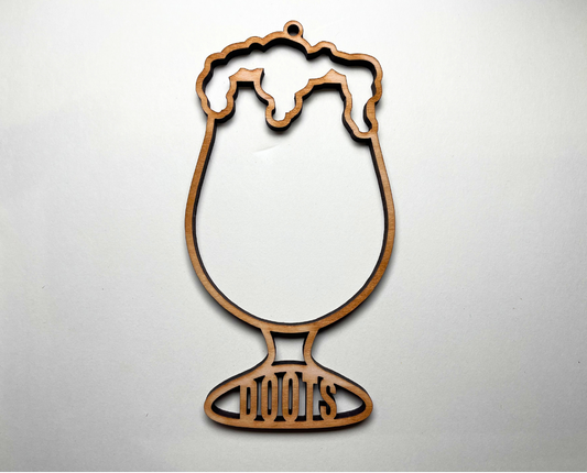 Beer Glass Ornament – Customizable