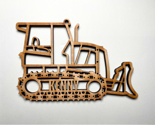 Bulldozer Ornament – Customizable