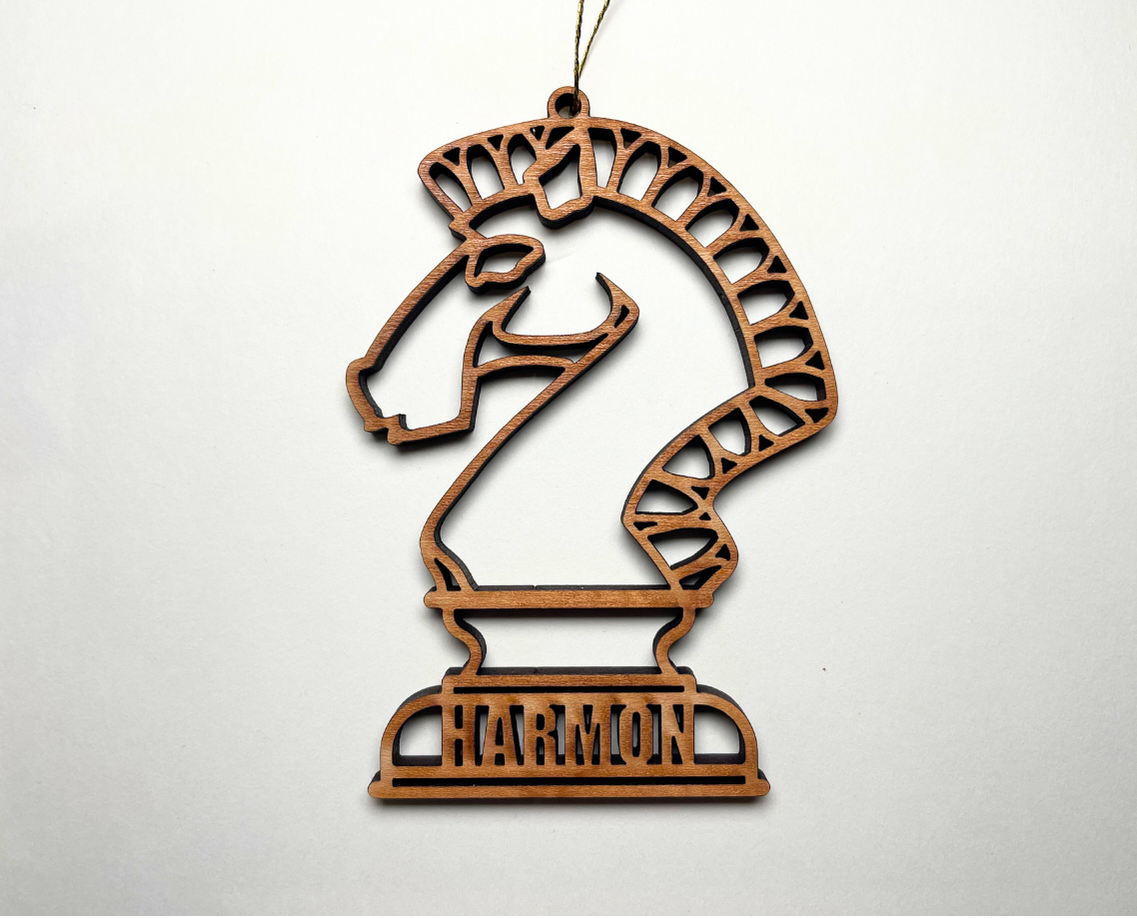 Chess Knight Ornament – Customizable
