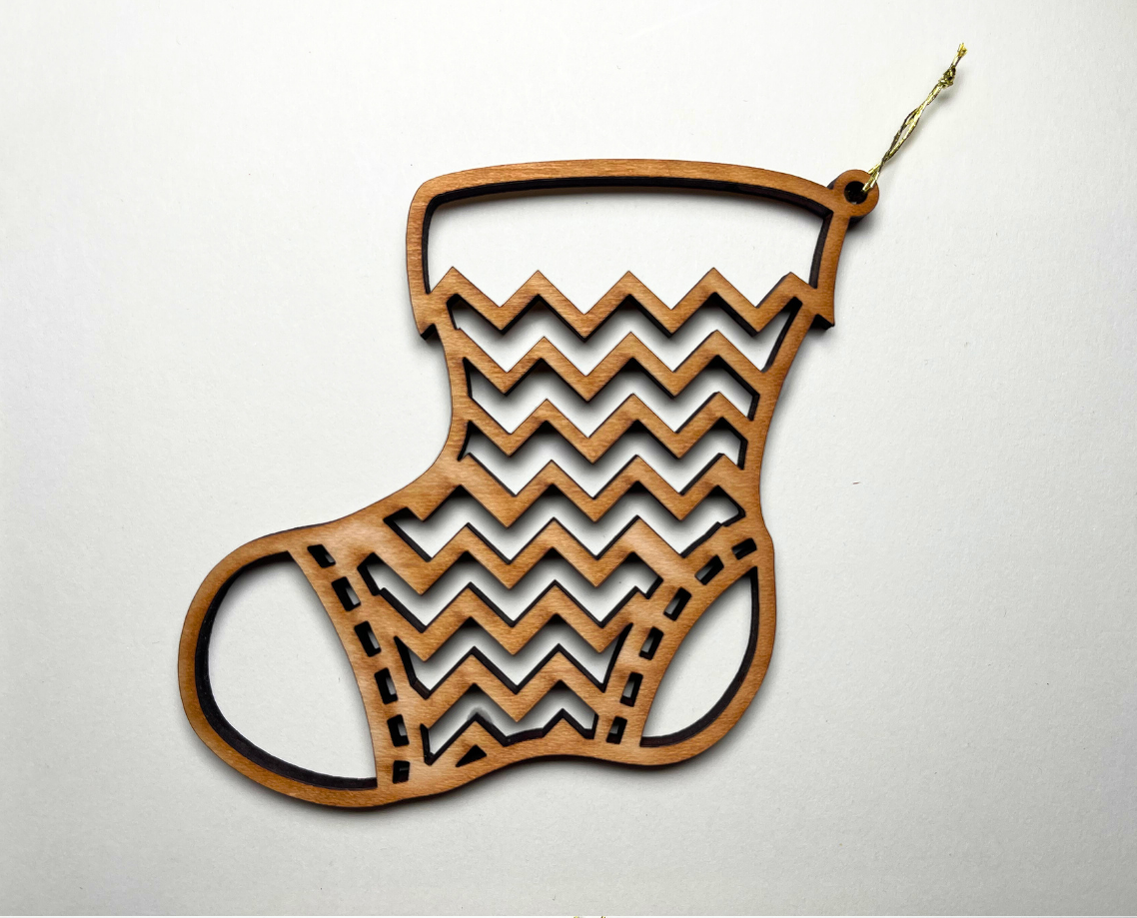 Christmas Stocking Ornament – Plain