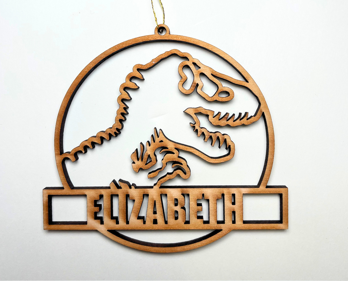 Dinosaur Ornament – Customizable