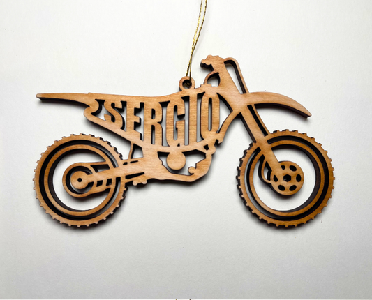 Dirt Bike Ornament – Customizable