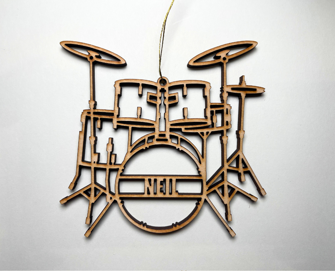 Drum Kit Ornament – Customizable