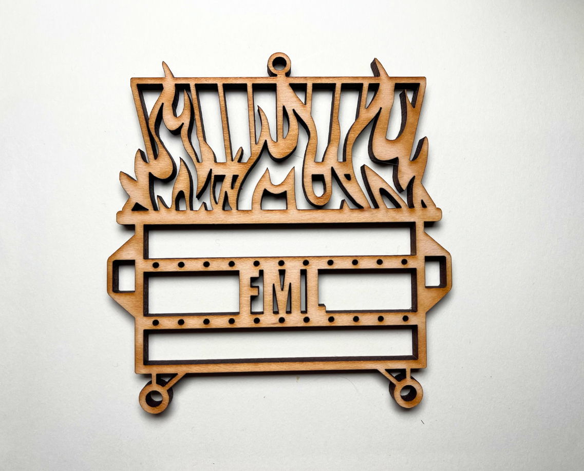 Dumpster Fire Ornament – Customizable