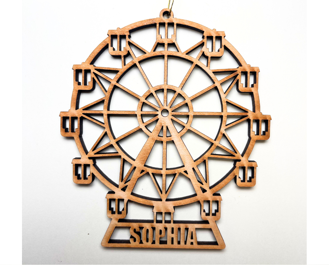 Ferris Wheel Ornament – Customizable