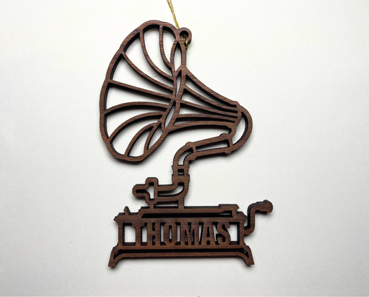 Grammophone Ornament – Customizable