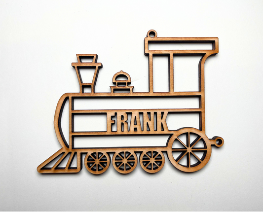 Holiday Train Engine Ornament – Customizable