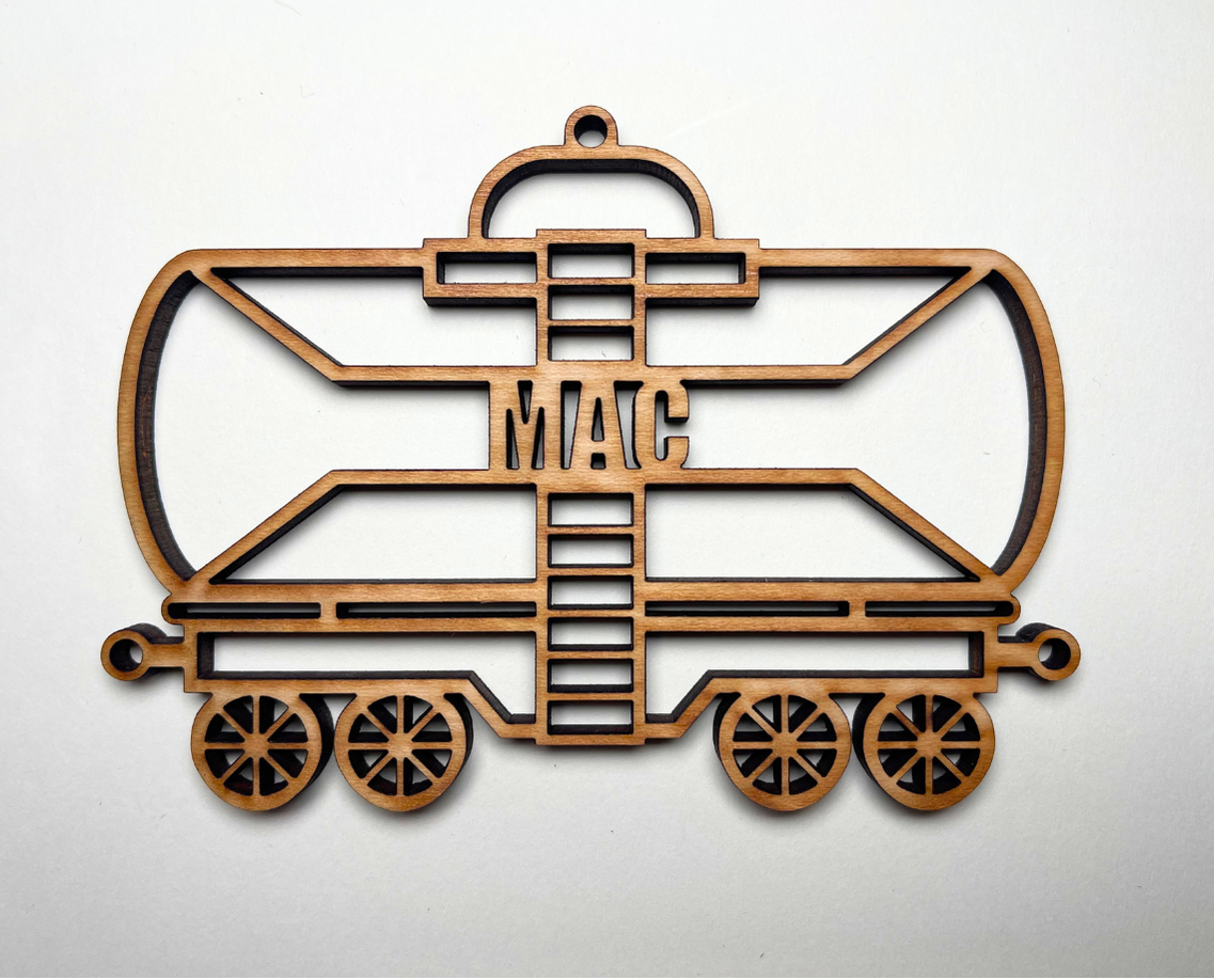 Holiday Train Tanker Car Ornament
