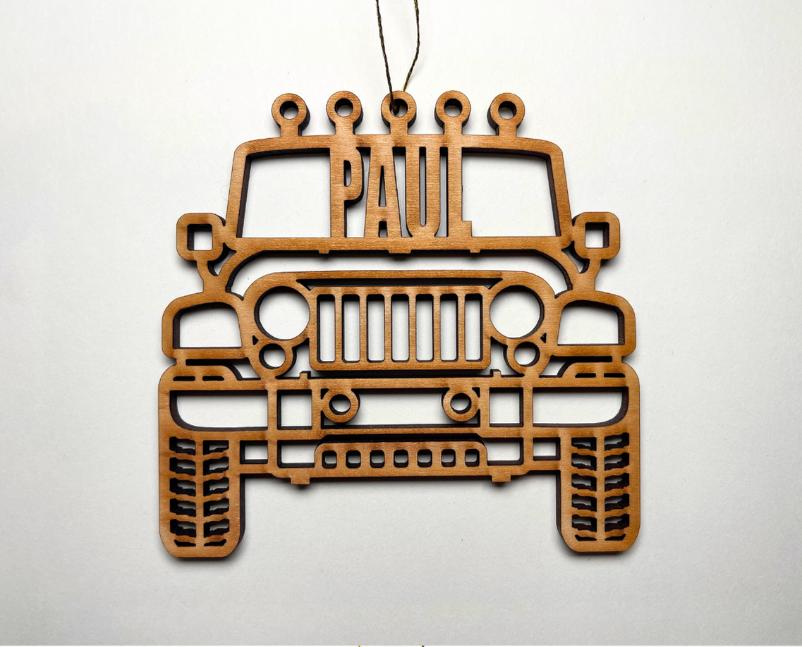 Jeep Ornament – Customizable