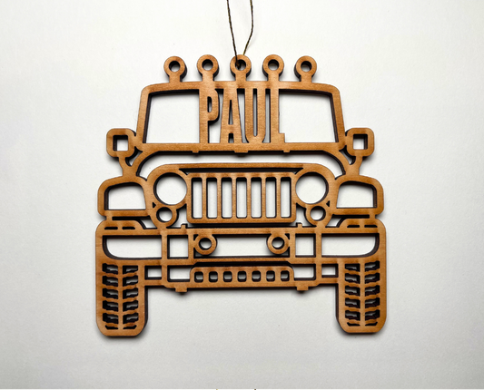Jeep Ornament – Customizable