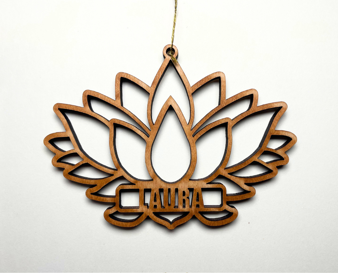 Lotus Flower Ornament – Customizable