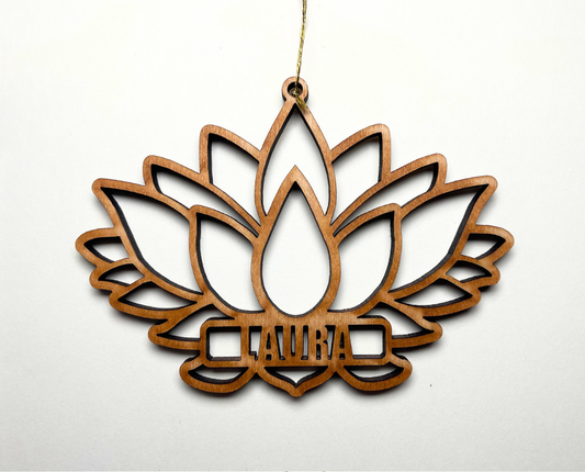 Lotus Flower Ornament – Customizable