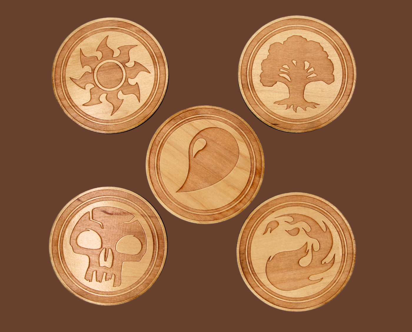 Magic the Gathering Coasters (Set of 5)