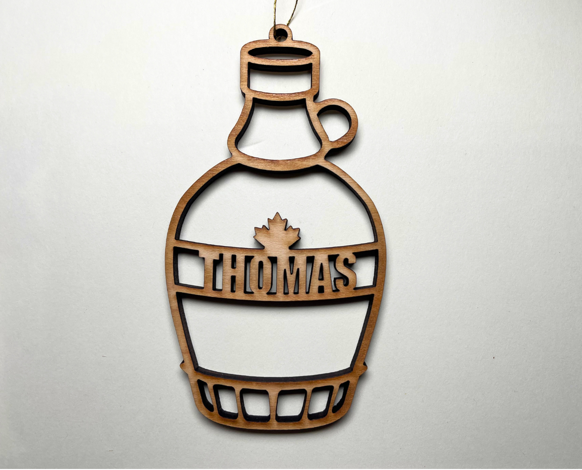 Maple Syrup Ornament – Customizable