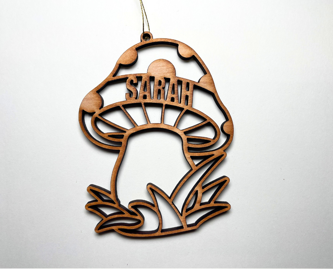 Mushroom Ornament – Customizable