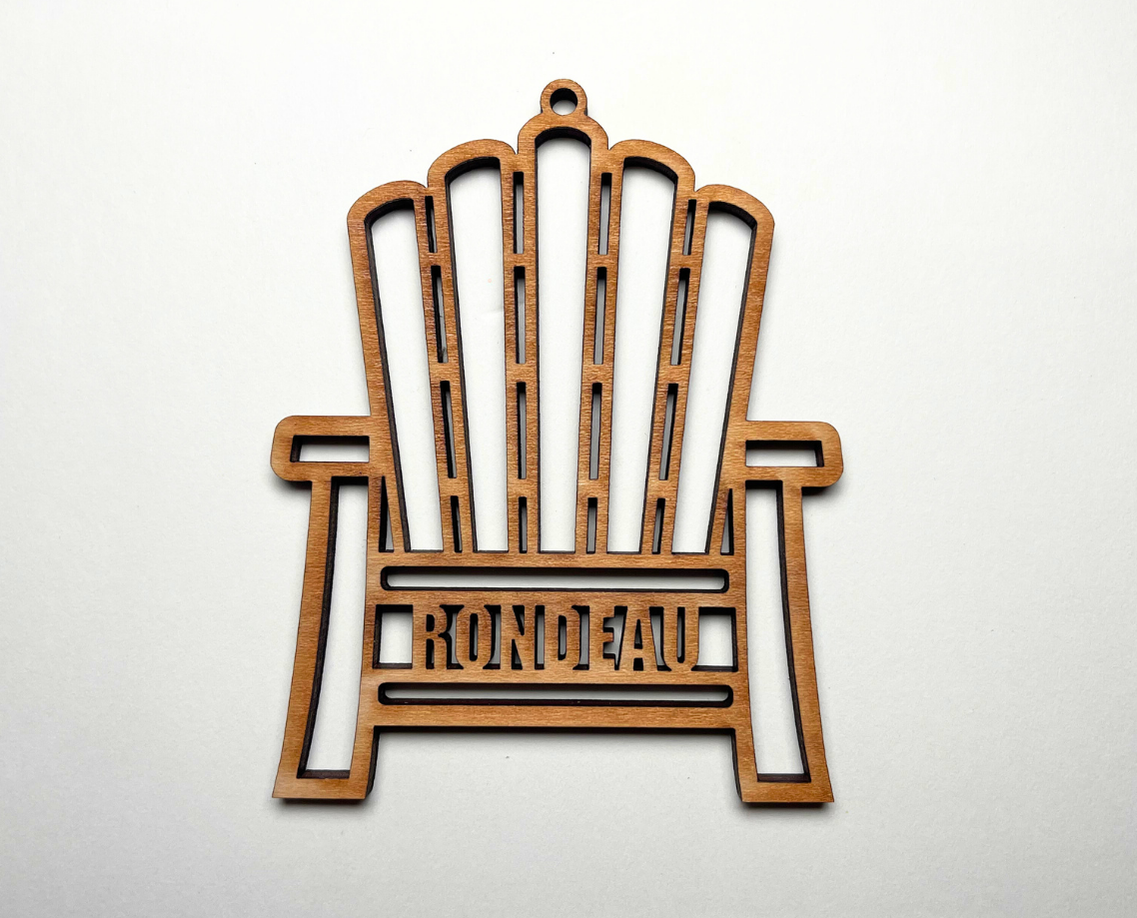 Muskoka Chair Ornament - Customizable