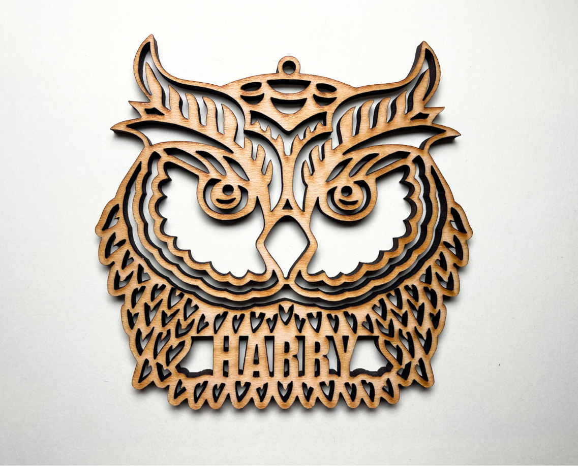 Owl Ornament – Customizable
