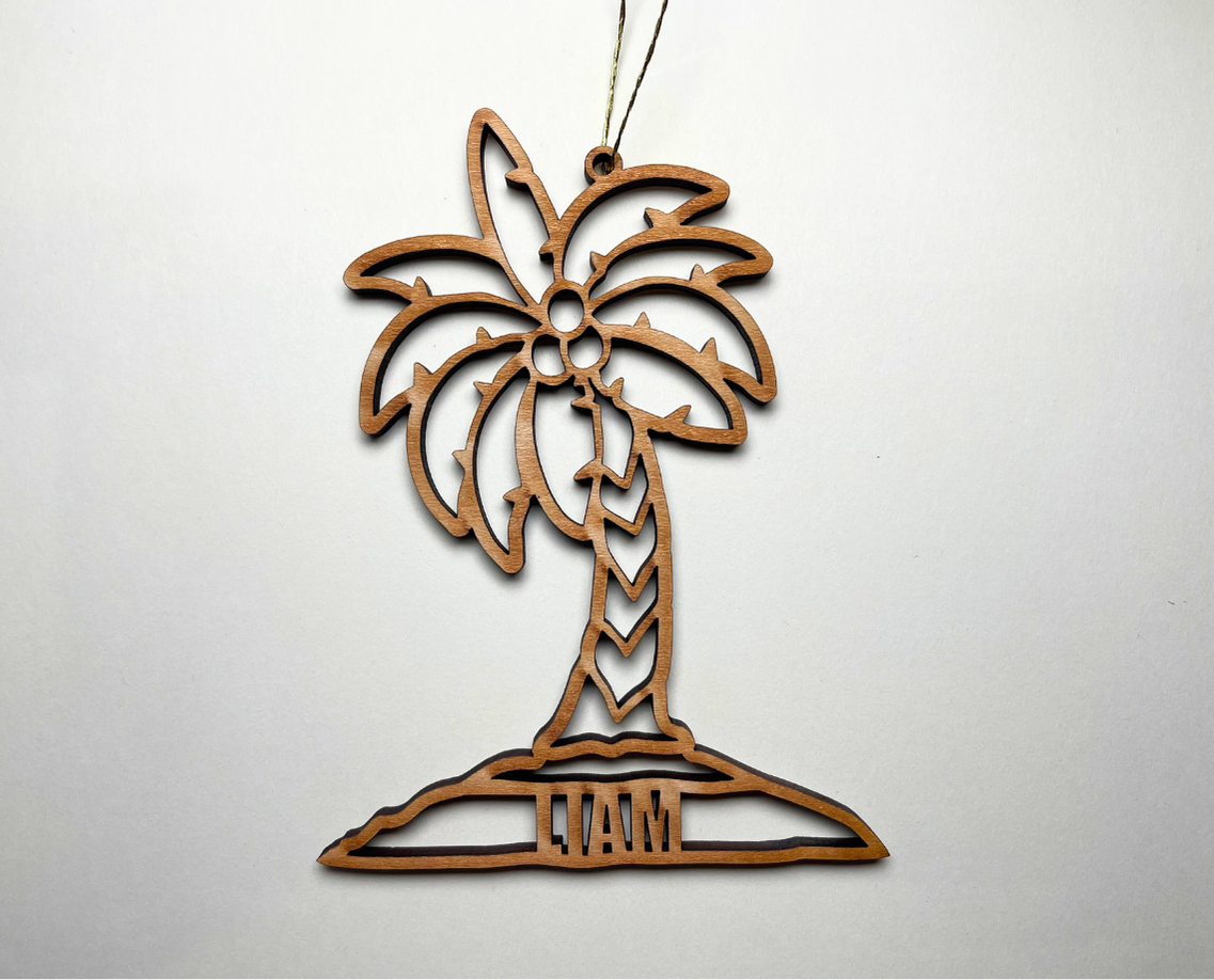 Palm Tree Ornament – Customizable