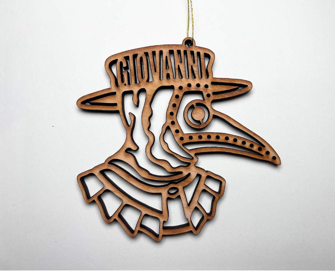 Plague Doctor Ornament – Customizable