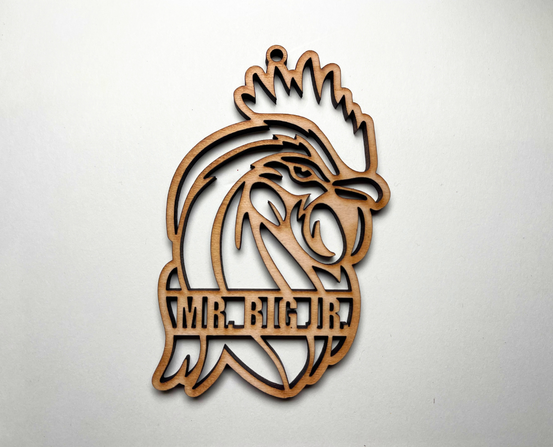 Rooster Ornament – Customizable