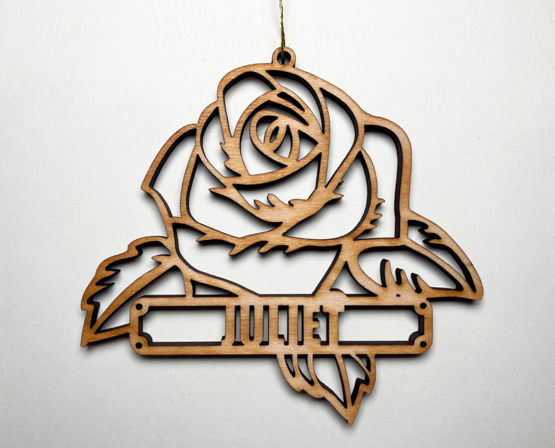 Rose Ornament – Customizable