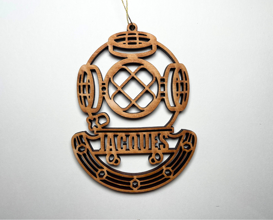 Scuba Helmet Ornament – Customizable