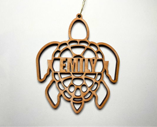 Sea Turtle Ornament - Customizable
