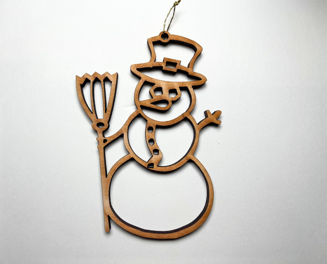 Snowman Ornament – Plain