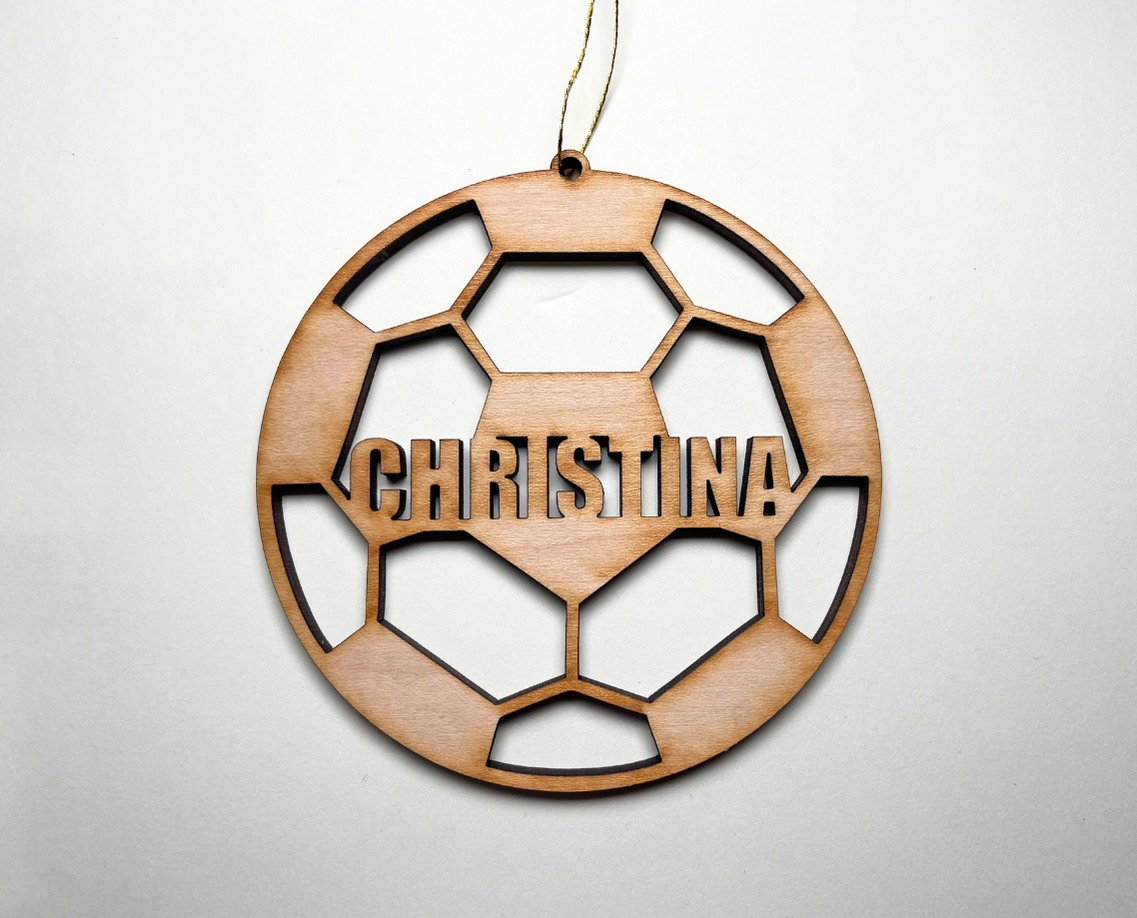Soccer Ball Ornament – Customizable