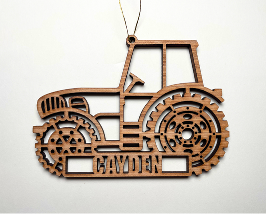 Tractor Ornament – Customizable