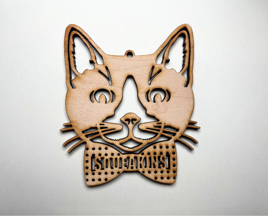 Tuxedo Cat Ornament – Customizable
