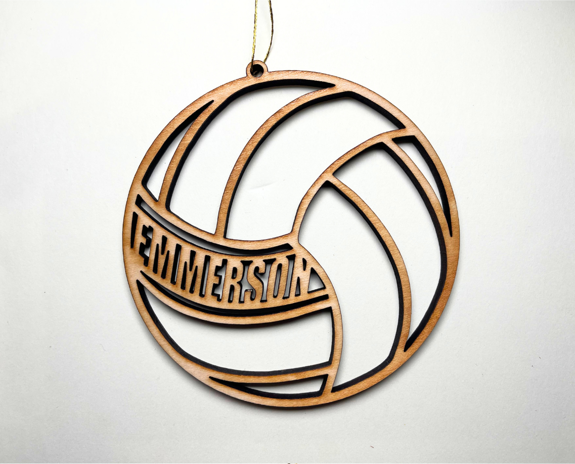 Volleyball Ornament – Customizable