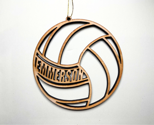 Volleyball Ornament – Customizable
