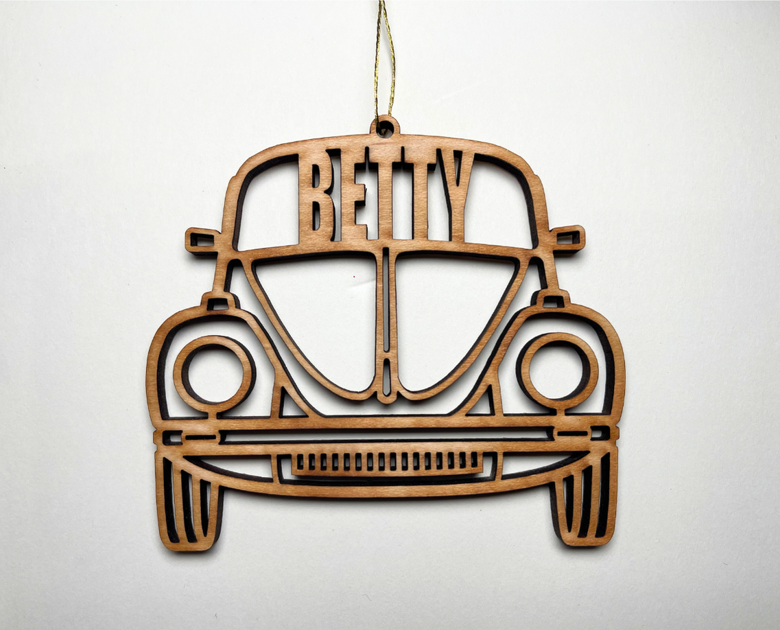 VW Beetle Ornament – Customizable