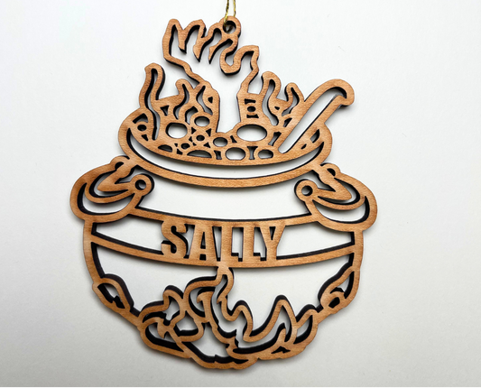 Witch Cauldron Ornament – Customizable