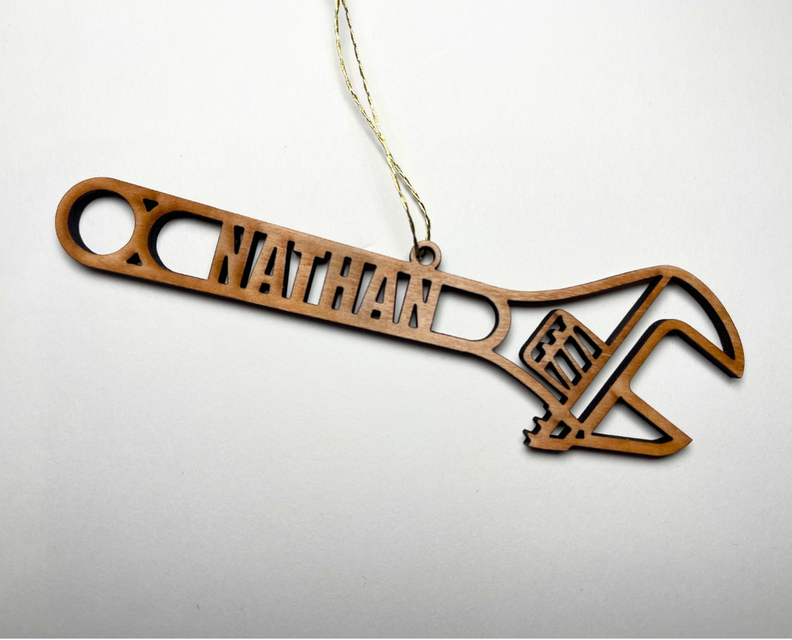 Wrench Ornament – Customizable
