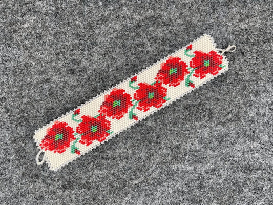 Bright Poppies Bracelet