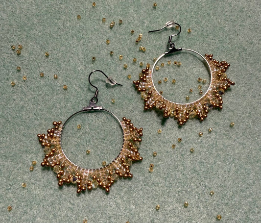 Gold Fáinne Sióg (Fairy Circle) Earrings