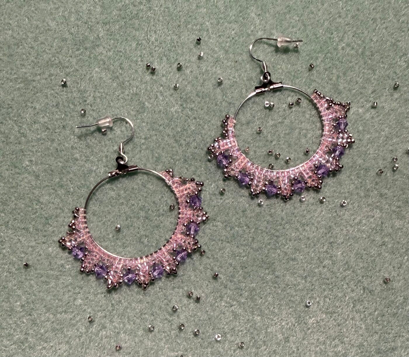 Pink Fáinne Sióg (Fairy Circle) Earrings