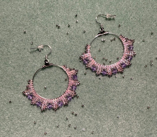 Pink Fáinne Sióg (Fairy Circle) Earrings
